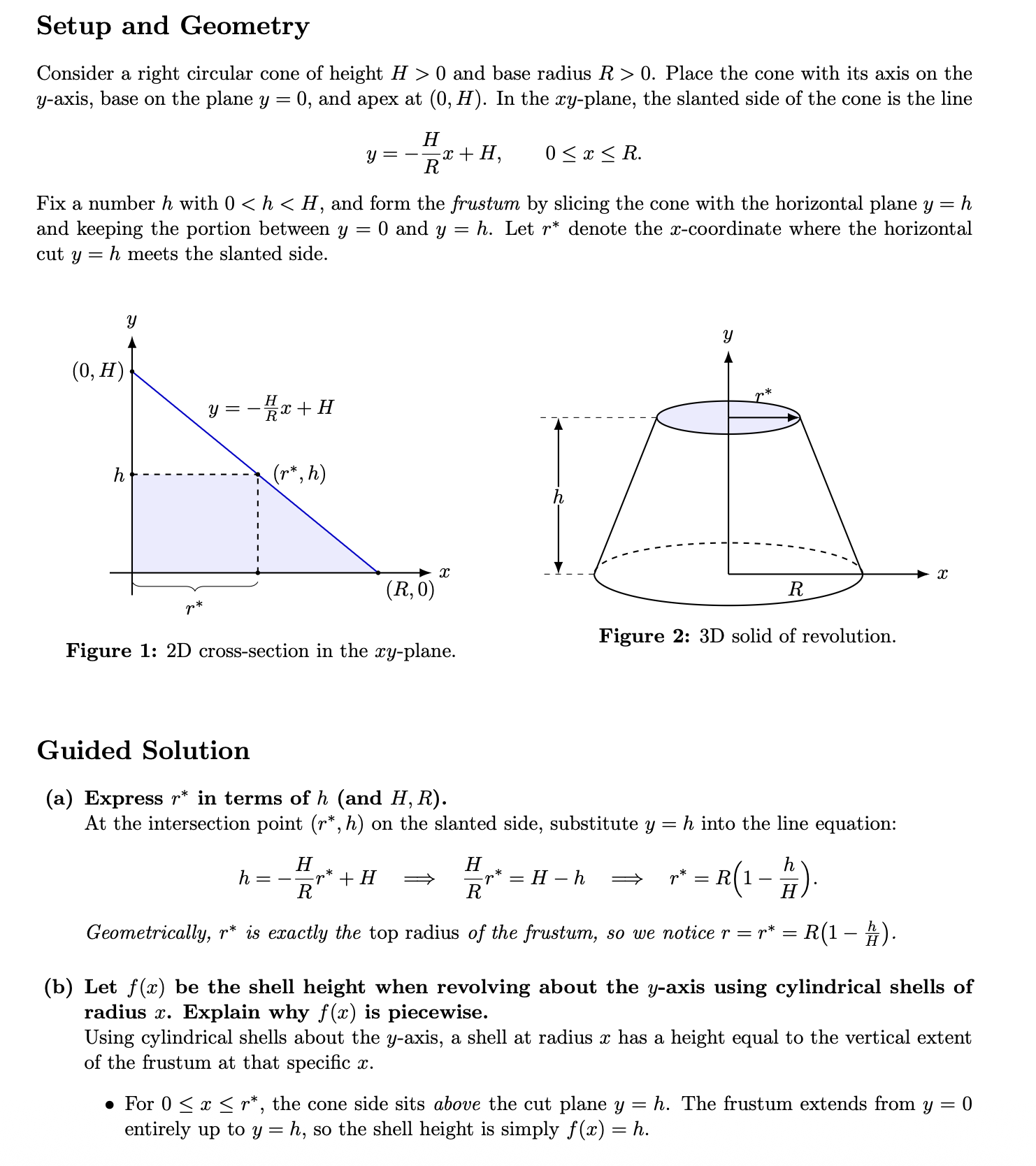 Rendered PDF of frustum tutorial